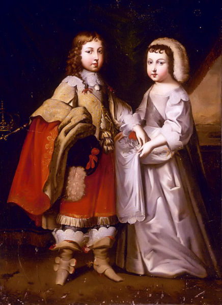 Portrait of Louis XIV and his brother